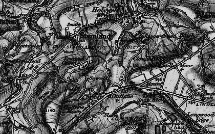 Old map of Outlane in 1896