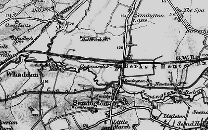 Old map of Outmarsh in 1898