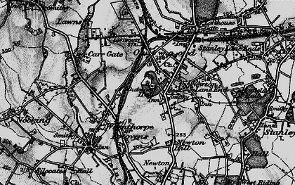 Old map of Outwood in 1896