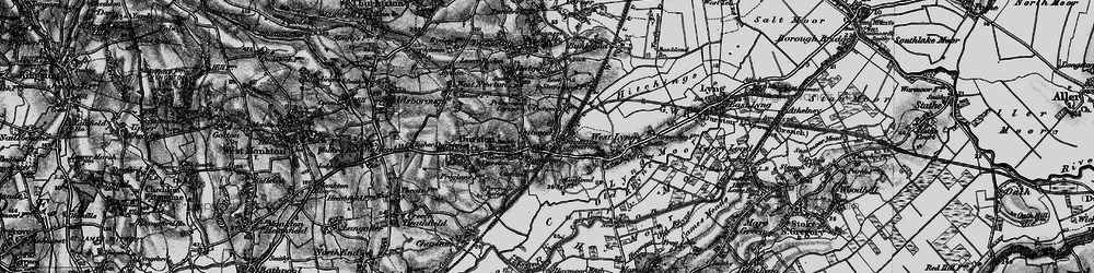 Old map of Outwood in 1898