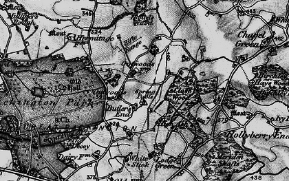 Old map of Butler's End in 1899