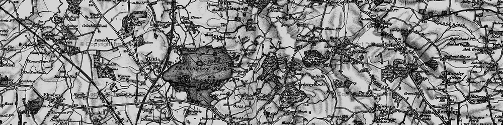 Old map of Butler's End in 1899