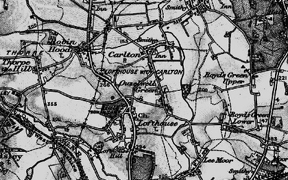 Old map of Ouzlewell Green in 1896
