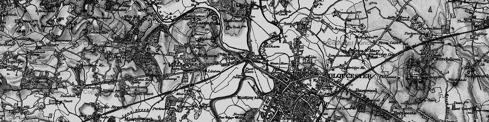 Old map of Over in 1896