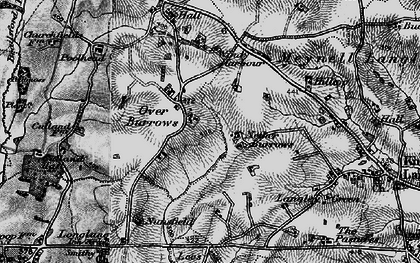 Old map of Over Burrows in 1897