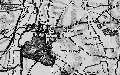 Old map of Over End in 1898