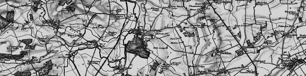 Old map of Over End in 1898