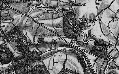 Old map of Over Kiddington in 1896