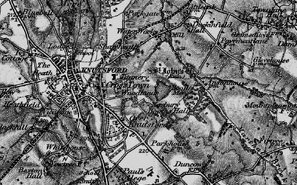 Old map of Over Knutsford in 1896