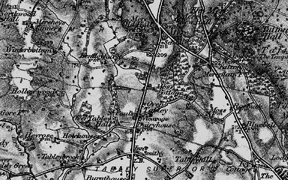 Old map of Over Tabley in 1896