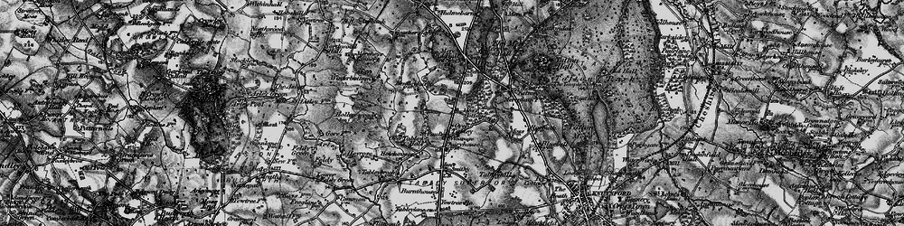 Old map of Over Tabley in 1896