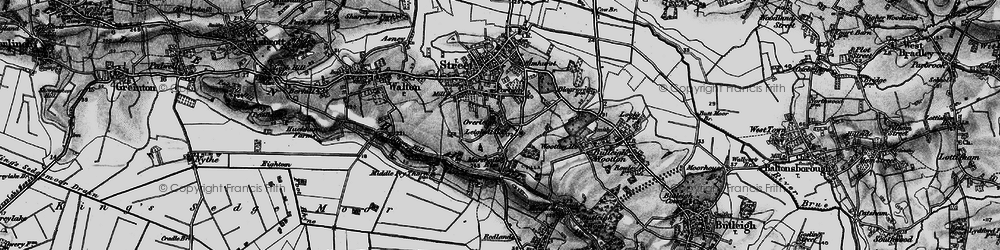 Old map of Wooton Ho in 1898