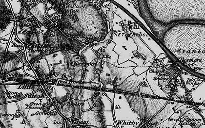 Old map of Booston Wood in 1896