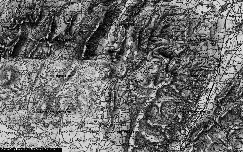 Old Map of Overs, 1899 in 1899