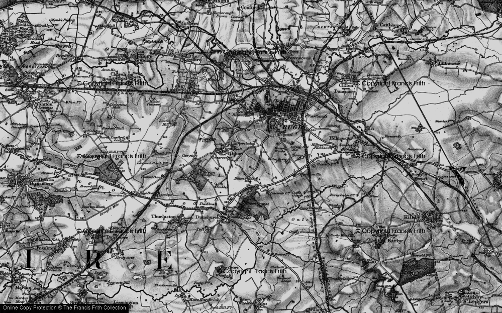 Old Map of Historic Map covering Bilton Fields in 1898