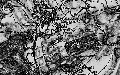Old map of Oversley Green in 1898