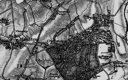 Old map of Overstone in 1898