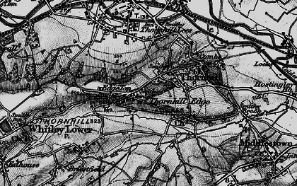 Old map of Overthorpe in 1896