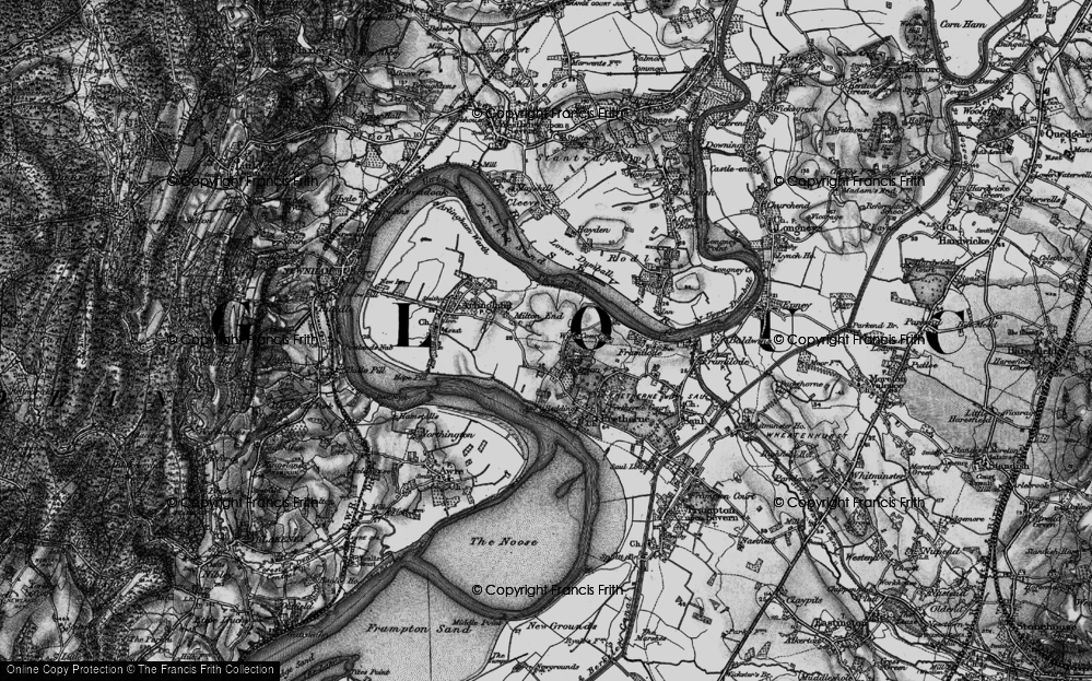 Old Map of Overton, 1896 in 1896