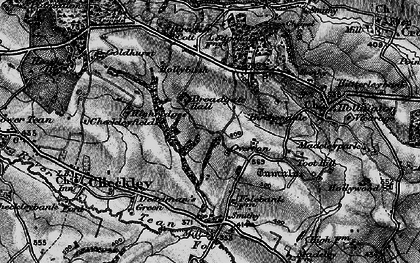 Old map of Overton in 1897