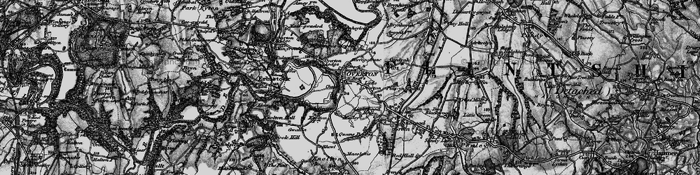 Old map of Overton in 1897