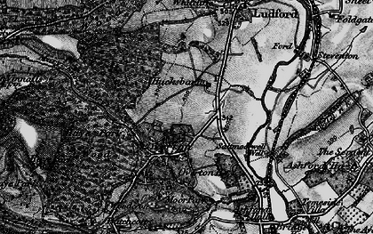 Old map of Overton in 1899