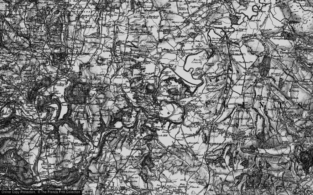 Old Map of Historic Map covering Min-yr-afon in 1897