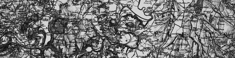 Old map of Overton Bridge in 1897