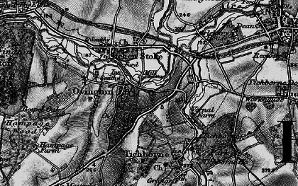 Old map of Ovington in 1895