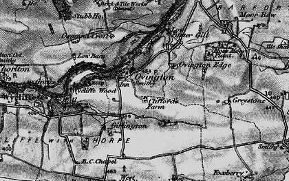 Old map of Ovington in 1897