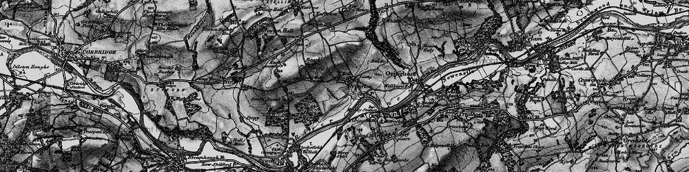 Old map of Whittle Burn in 1898