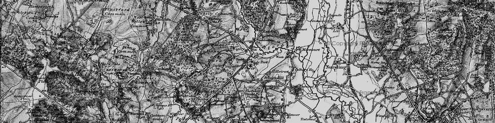 Old map of Ower in 1895