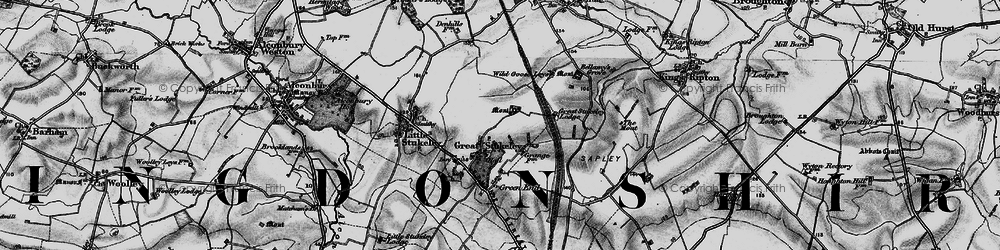 Old map of Owl End in 1898