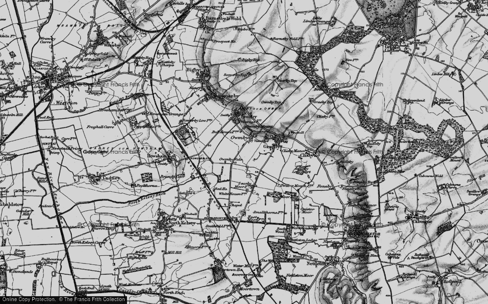 Old Map of Owmby, 1898 in 1898