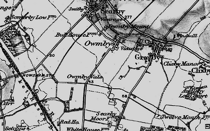 Old map of Owmby in 1898