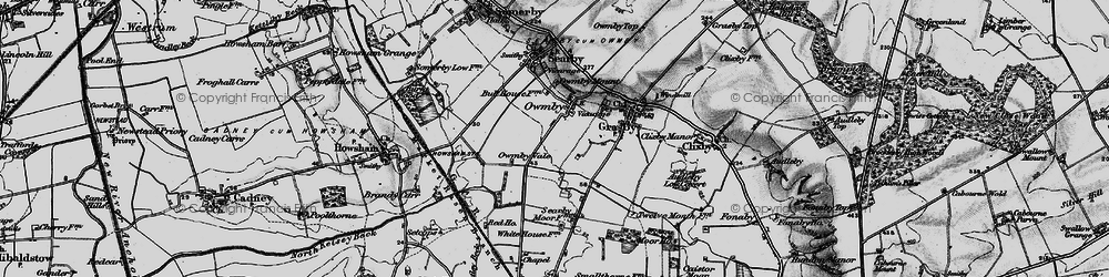 Old map of Owmby in 1898