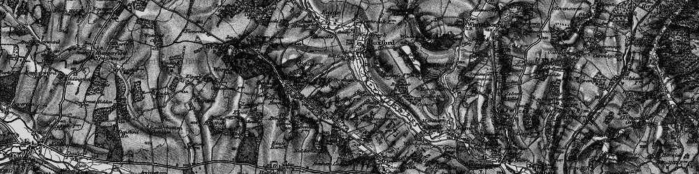 Old map of Ownham in 1895