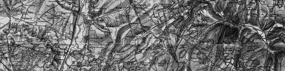 Old map of Owslebury in 1895