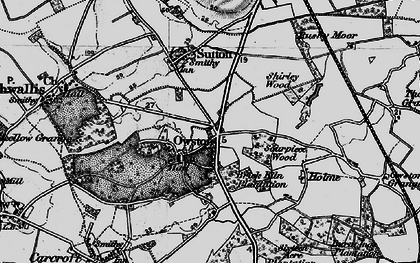 Old map of Brick Kiln Plantation in 1895