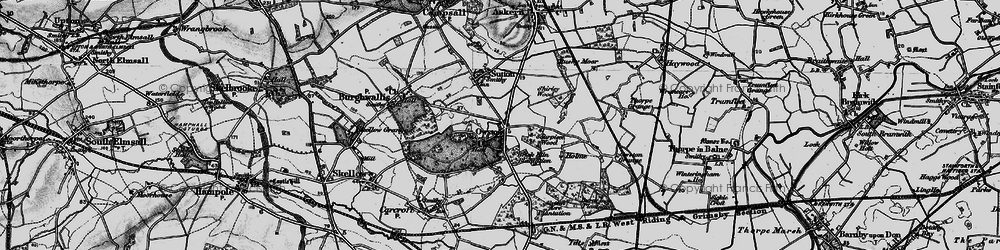 Old map of Owston in 1895