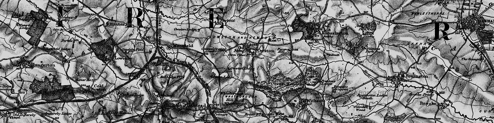 Old map of Whatborough Hill in 1899