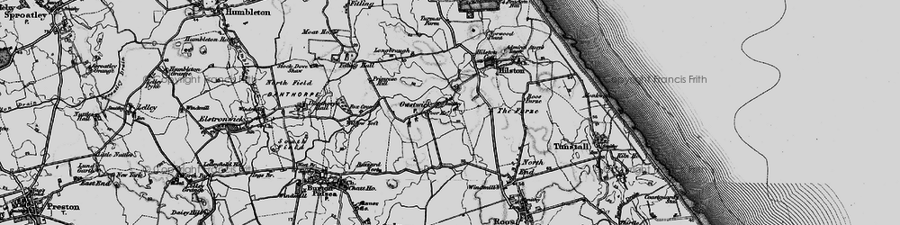 Old map of Owstwick in 1895