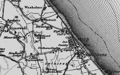 Old map of Owthorne in 1895