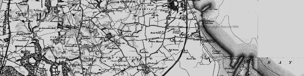 Old map of Owton Manor in 1898