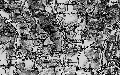 Old map of Oxbridge in 1898