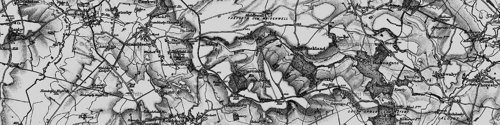 Old map of Oxcombe in 1899