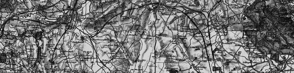 Old map of Oxcroft in 1896