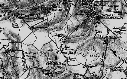 Old map of Oxen End in 1895