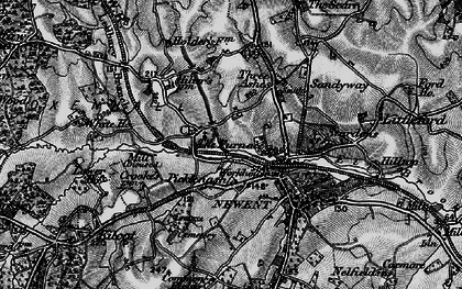 Old map of Oxenhall in 1896