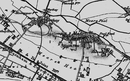 Old map of Oxenpill in 1898